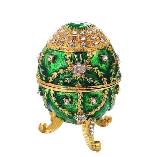 Œuf Fabergé Émeraude Royale - Reproduction de Collection