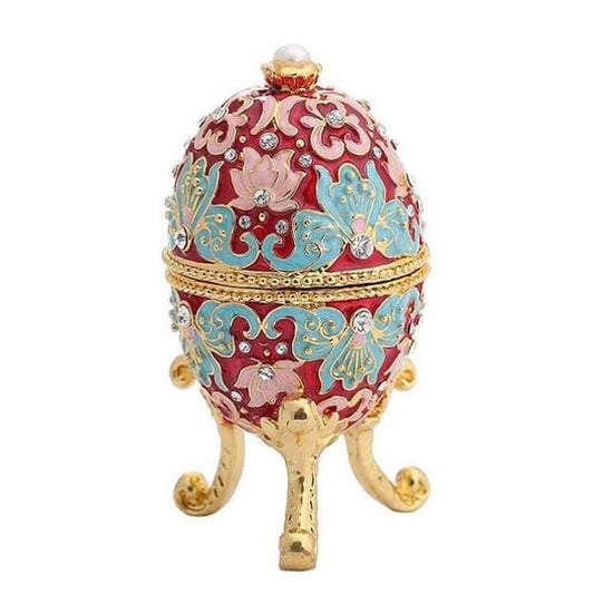 ŒUF DE FABERGÉ RUBIS PRÉCIEUX - RÉPLIQUE DE LUXE