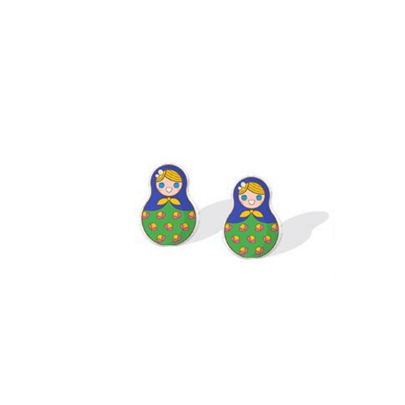 Boucles d'Oreilles Matriochka AMELLE - Édition Limitée