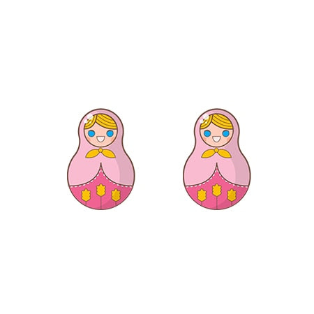 Boucles d'Oreilles Matriochka APOLLINE - Collection Exclusive