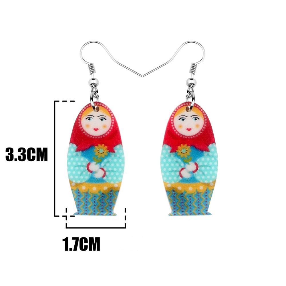Boucles d'Oreilles Matriochka ELISA - Collection Exclusivité