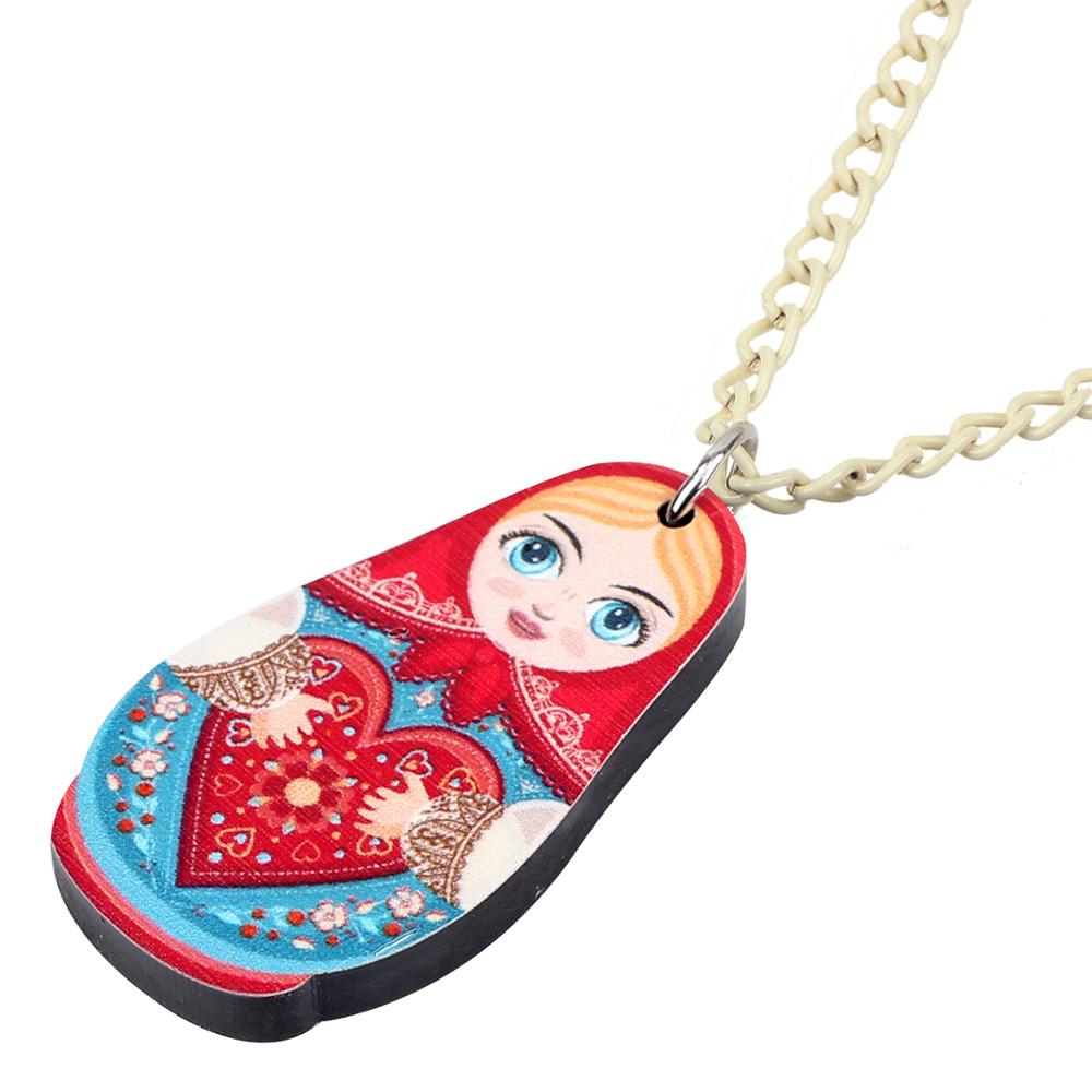Collier Matriochka CAMILLE - Élégance et Authenticité