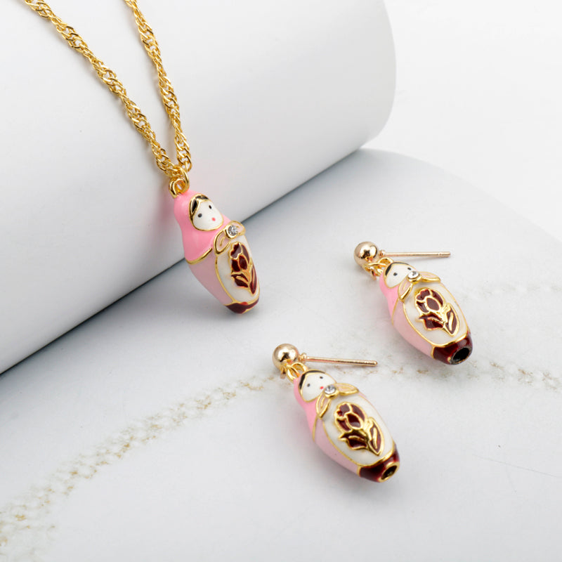 Boucles d'Oreilles Matriochka LAURÈNE - Édition Limitée