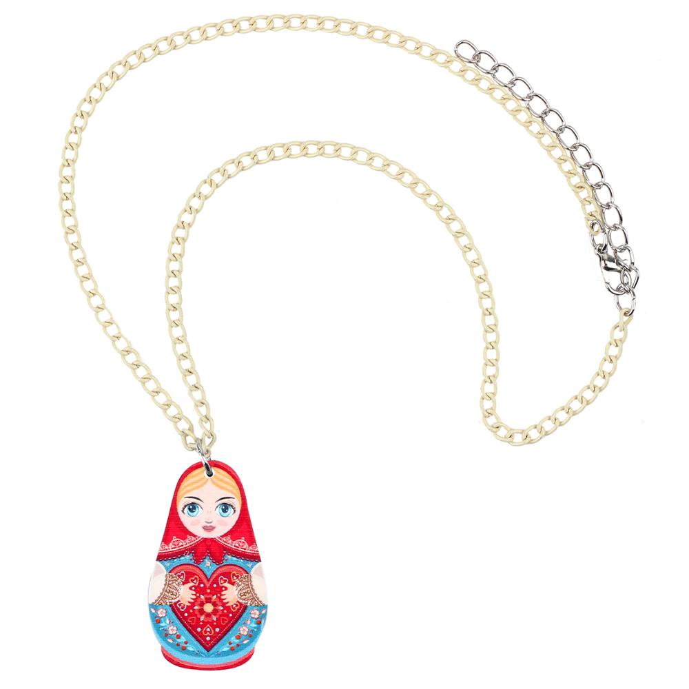 Collier Matriochka CAMILLE - Élégance et Authenticité