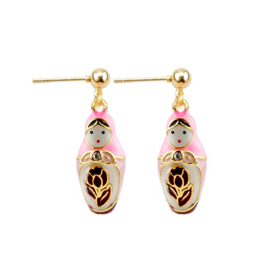 Boucles d'Oreilles Matriochka LAURÈNE - Édition Limitée
