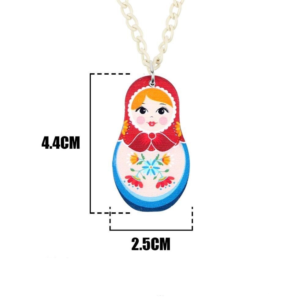 Collier Matriochka MARINE - Édition Exclusive