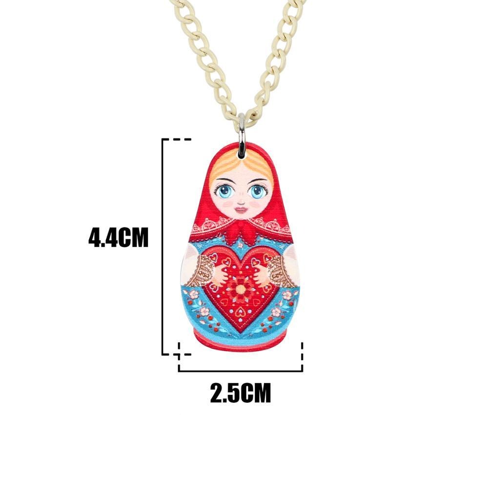 Collier Matriochka CAMILLE - Élégance et Authenticité