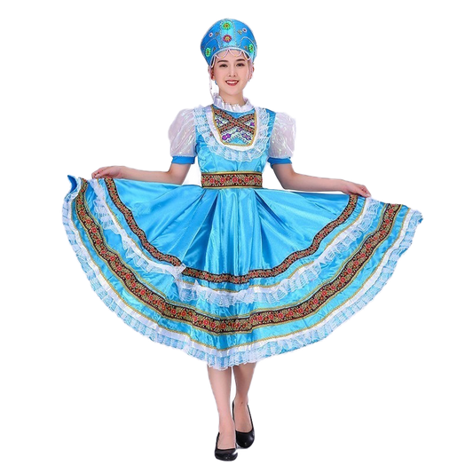 Déguisement Matriochka Traditionnel Bleu - Édition Limitée