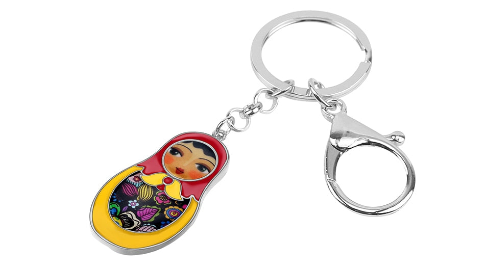 Porte-Clé Poupée Russe Jaune - Édition Spéciale