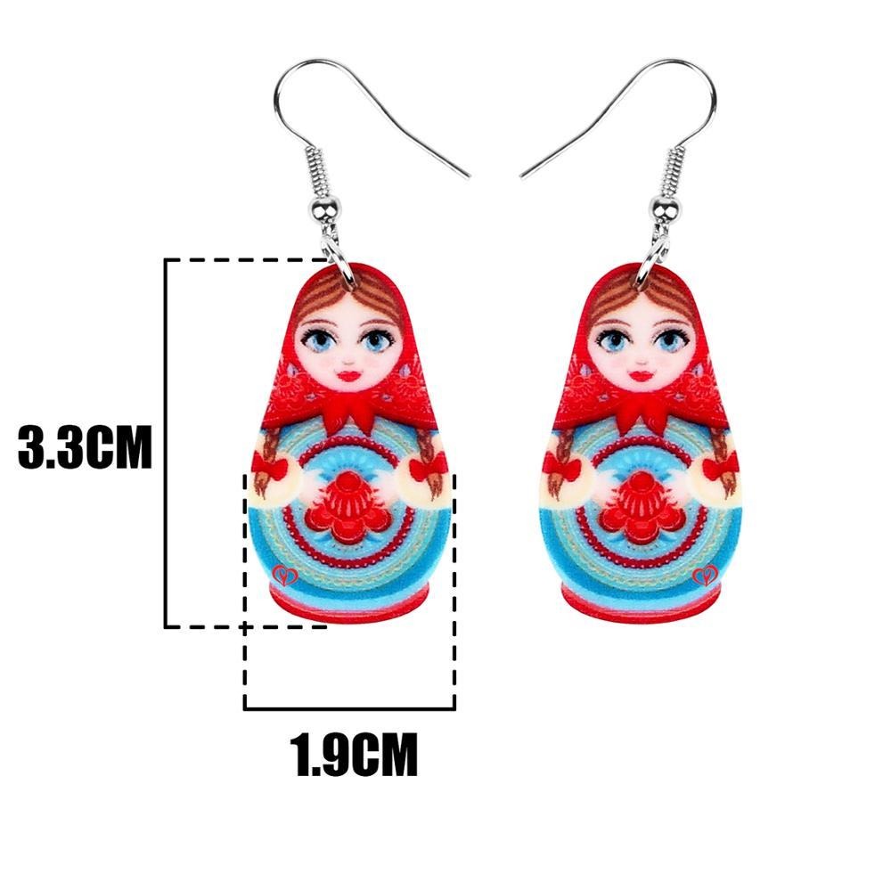 Boucles d'Oreilles Matriochka Marianne Paris