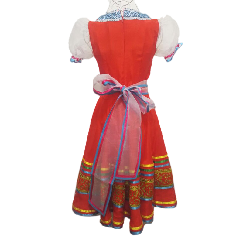 Déguisement Matriochka en Robe Rouge