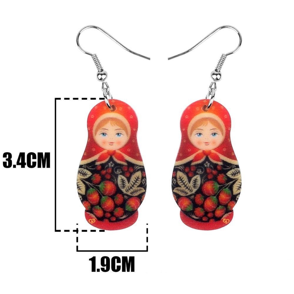 Boucles d'Oreilles Matriochka CATHY - Collection Exclusive