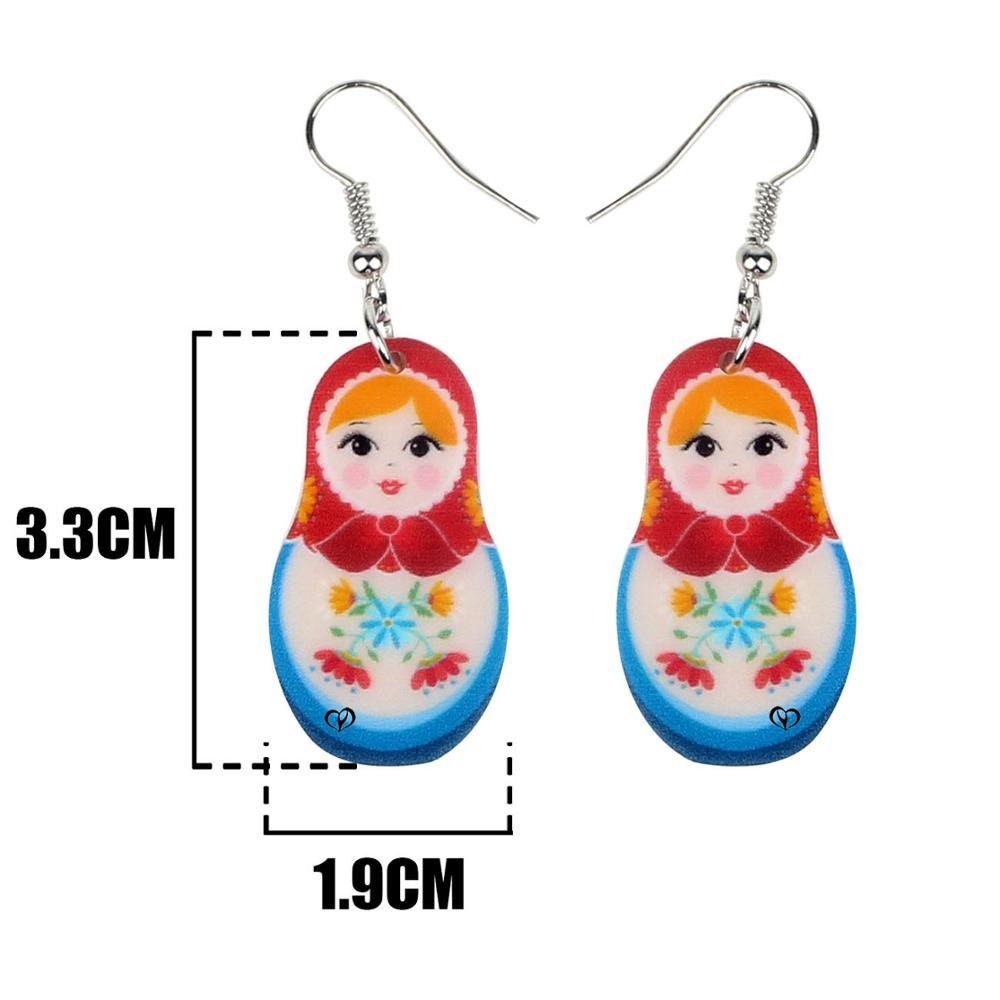 Boucles d'Oreilles Matriochka CHARLIE - Édition Exclusif