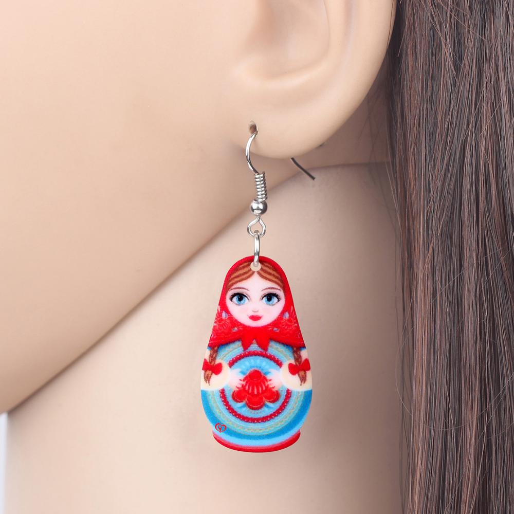 Boucles d'Oreilles Matriochka Marianne Paris