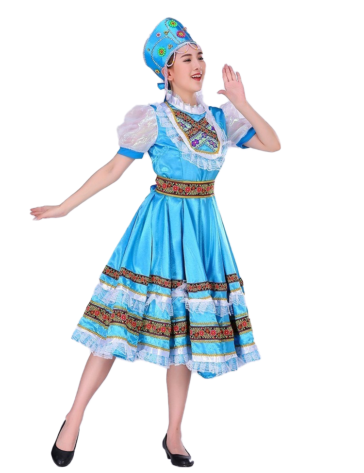 Déguisement Matriochka Traditionnel Bleu - Édition Limitée