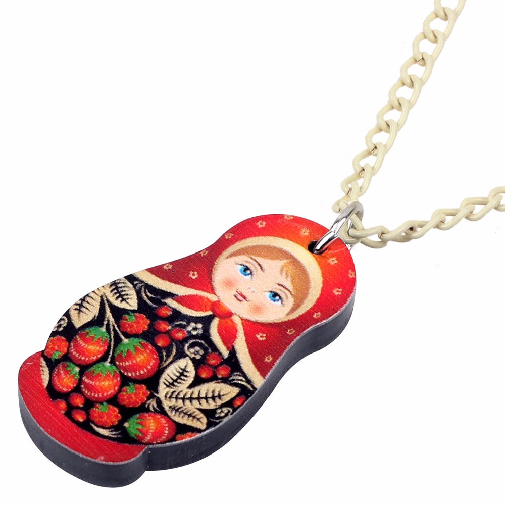 Collier Matriochka INES - Bijoux de style et d'élégance