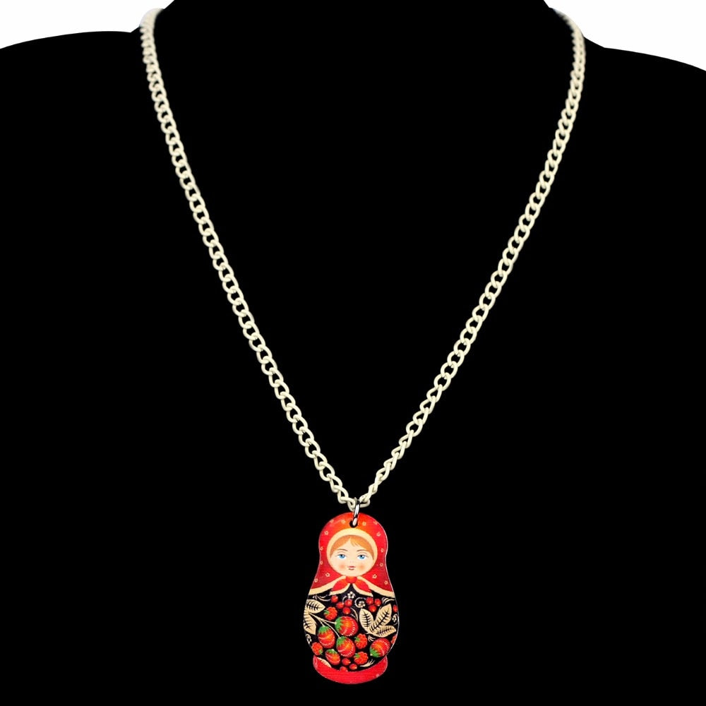 Collier Matriochka INES - Bijoux de style et d'élégance