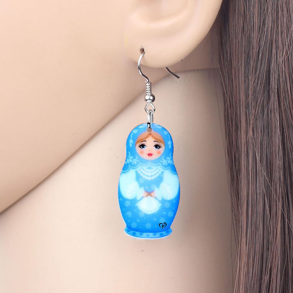 Boucles d'Oreilles Matriochka HÉLÈNE - Édition Limitée