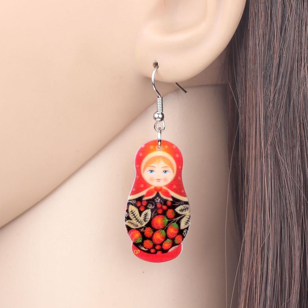 Boucles d'Oreilles Matriochka CATHY - Collection Exclusive
