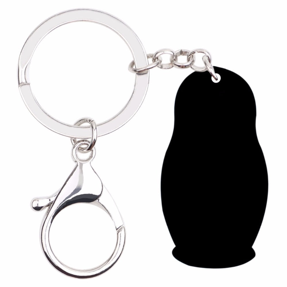 Porte-Clé Poupée Russe Azur