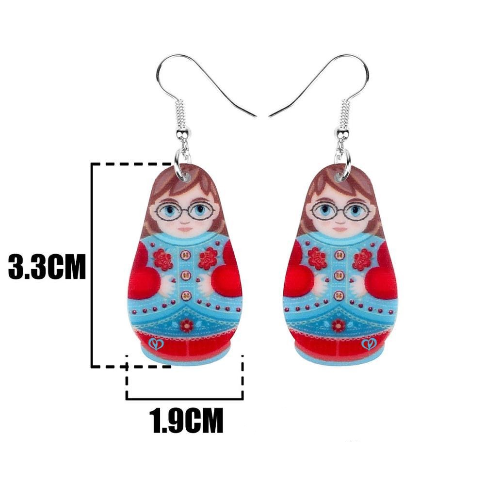 Boucles d'Oreilles Matriochka ALIZÉE - Création Originale