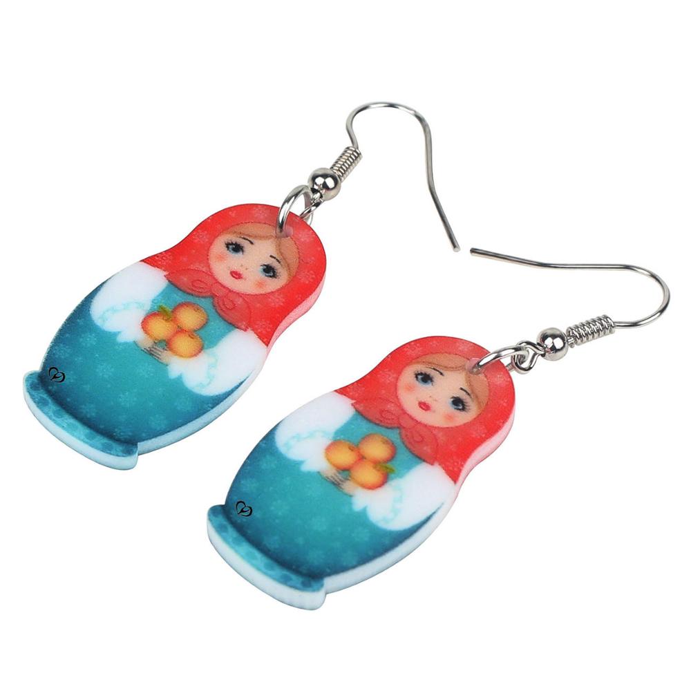 Boucles d'Oreilles Matriochka JUSTINE - Collection Exclusive