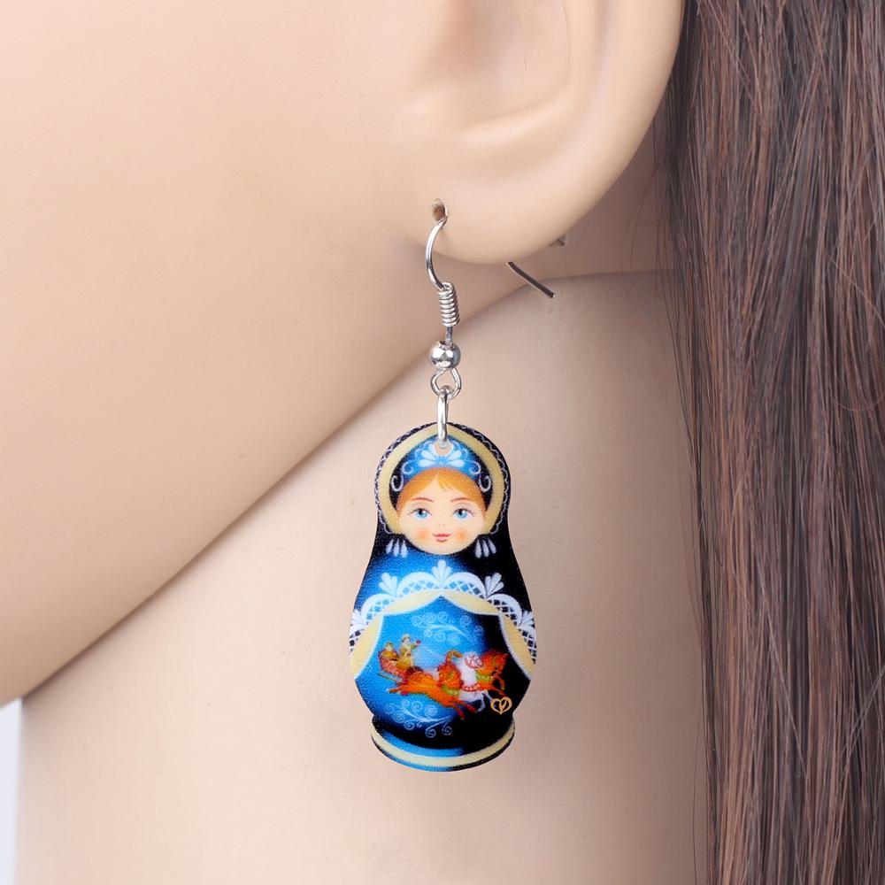 Boucles d'Oreilles Matriochka ALEXIA - Collection Exclusive