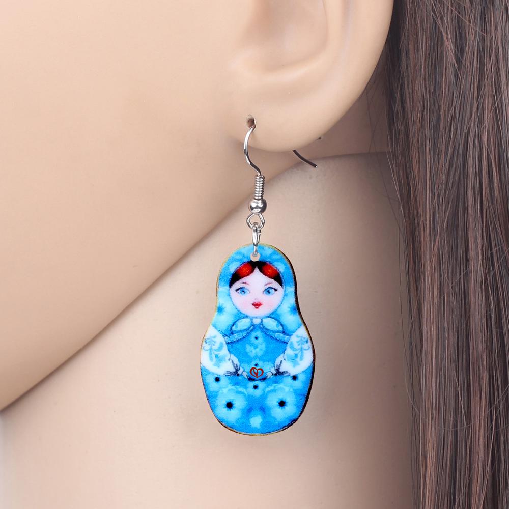 Boucles d'Oreilles Matriochka ZÉLIE - Collection Exclusive