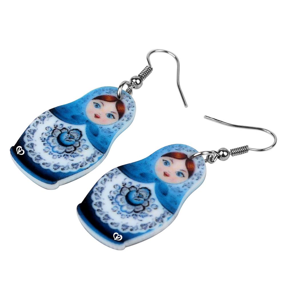 Boucles d'Oreilles Matriochka FAUSTINE - Édition Exclusive