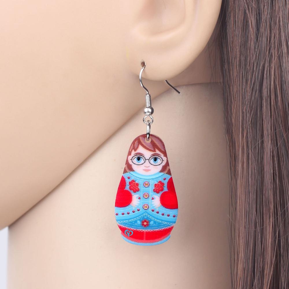 Boucles d'Oreilles Matriochka ALIZÉE - Création Originale