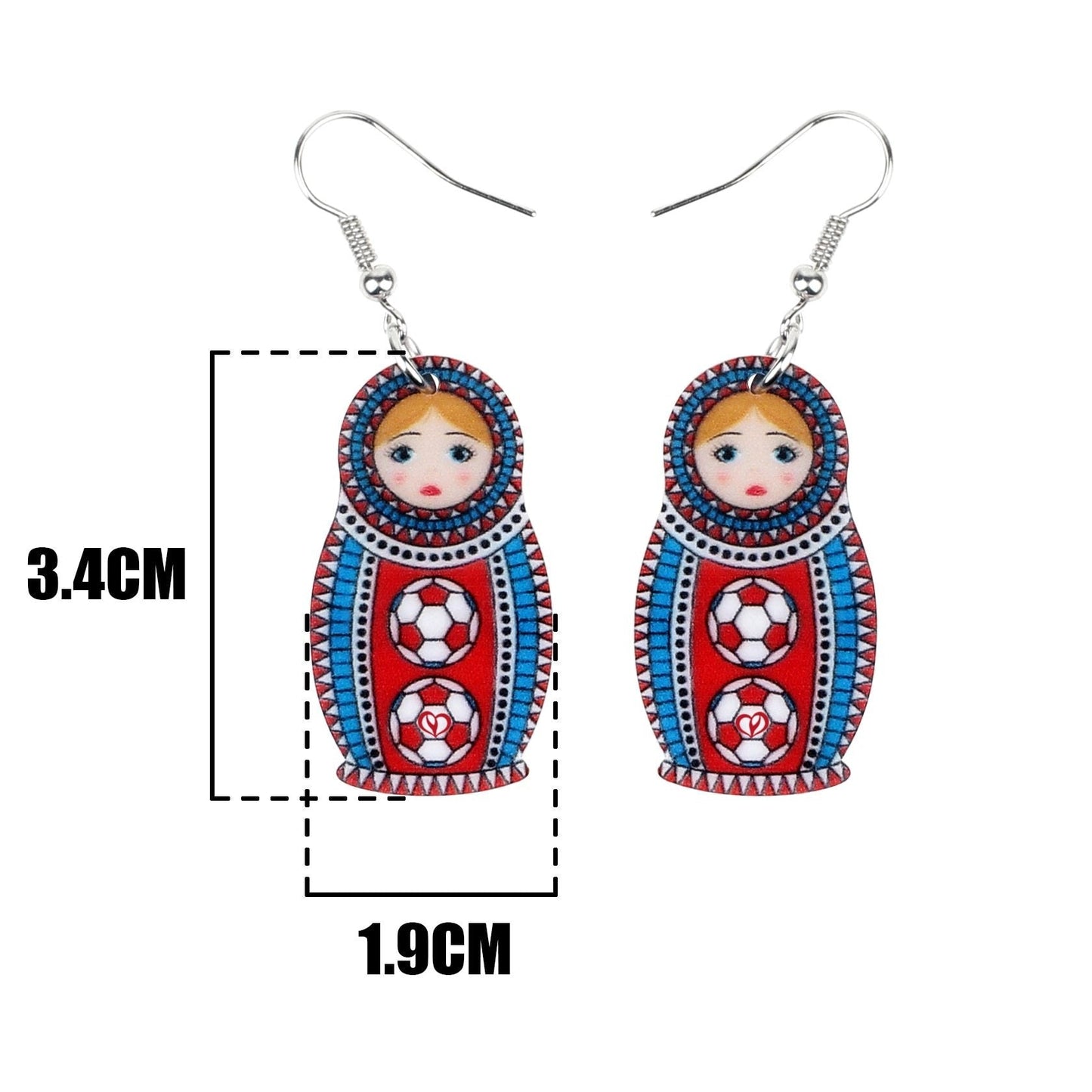 Boucles d'Oreilles Matriochka LINA - Collection Exclusive