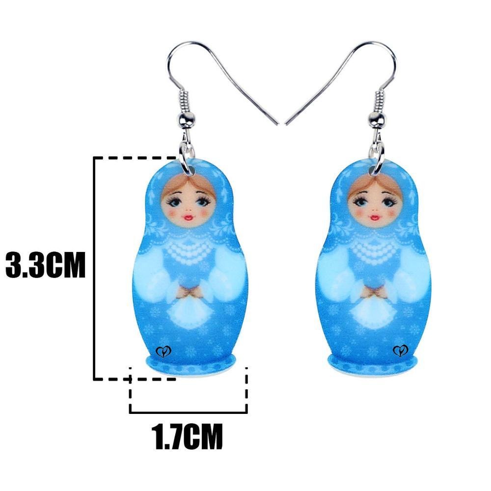Boucles d'Oreilles Matriochka HÉLÈNE - Édition Limitée