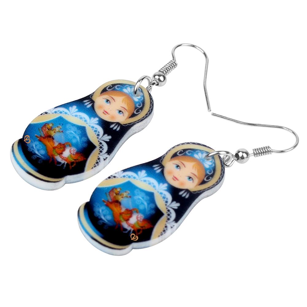 Boucles d'Oreilles Matriochka ALEXIA - Collection Exclusive