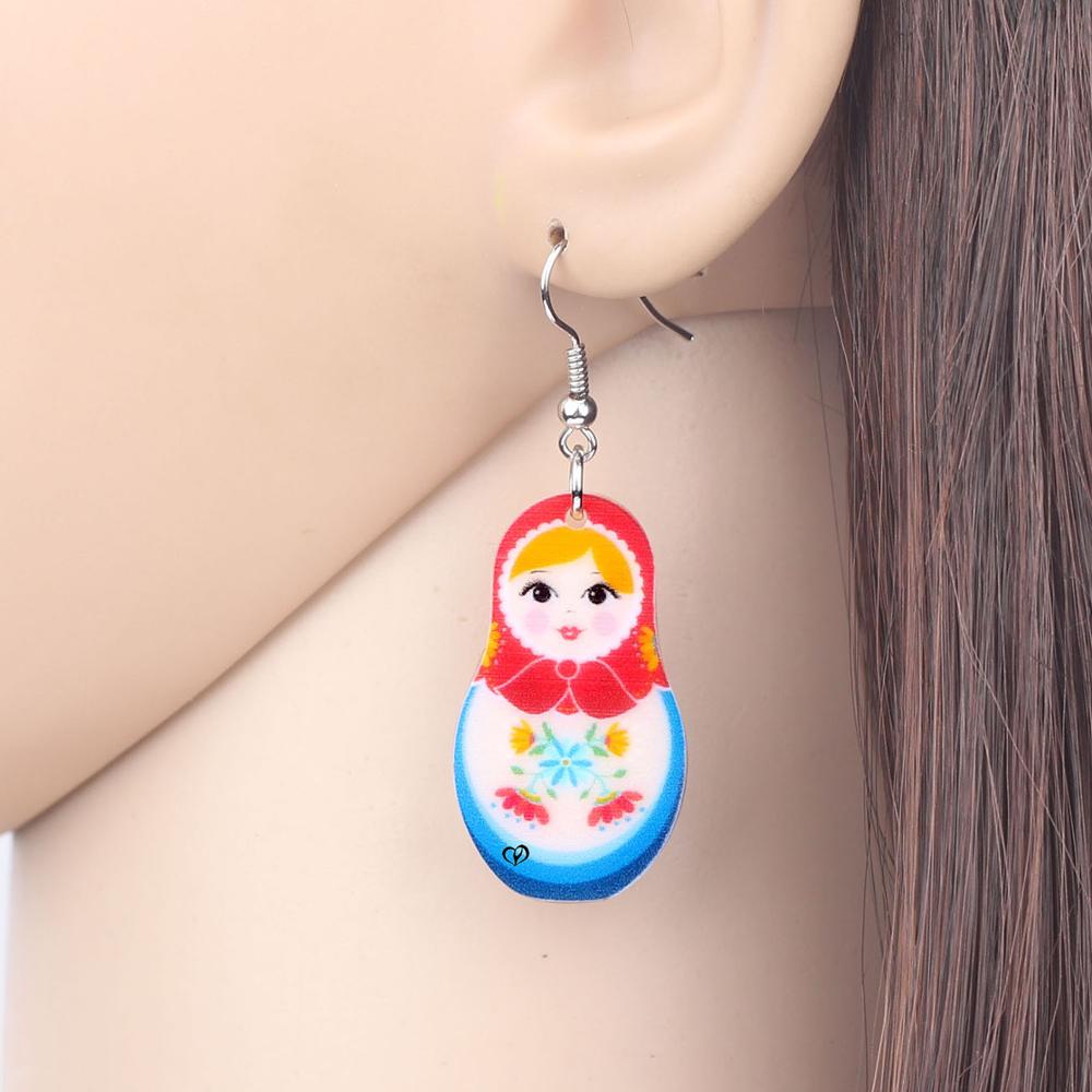 Boucles d'Oreilles Matriochka CHARLIE - Édition Exclusif