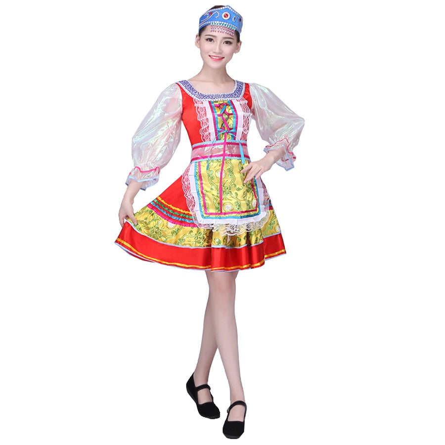 Déguisement Matriochka Femme Rouge - Éclat Russie