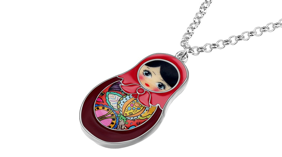 Collier Matriochka MARTINE - Le raffinement russe