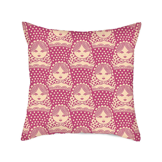 Coussin Matriochka en Édition Limitée - Rose
