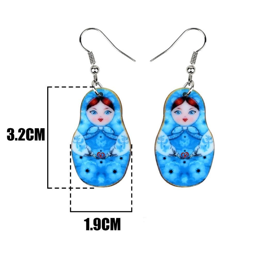 Boucles d'Oreilles Matriochka ZÉLIE - Collection Exclusive