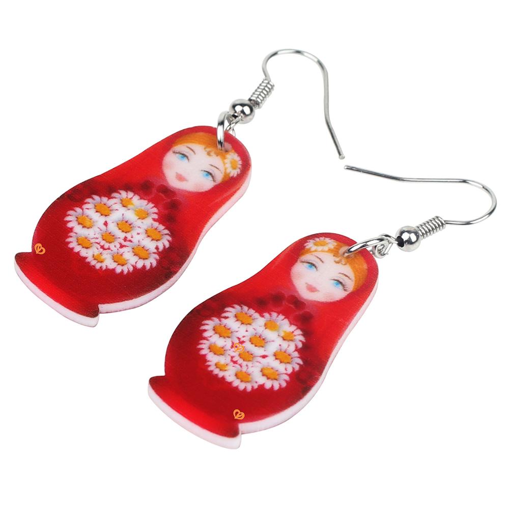 Boucles d'Oreilles Matriochka MONIQUE - Collection Exquise