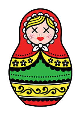 Tatouage Poupée Russe Multicolore Traditionnelle