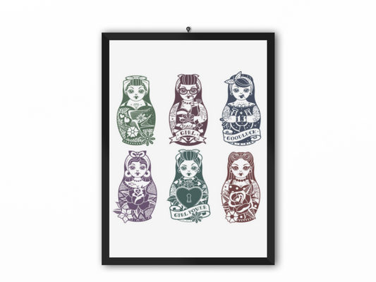Tableau Poupée Russe - Tattoo Art