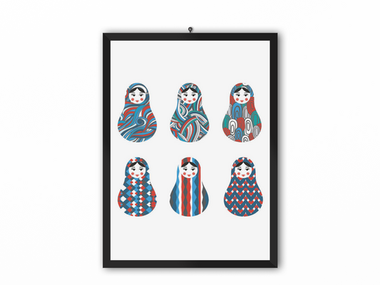 Tableau de Poupées Russes de Collection "Honneur"
