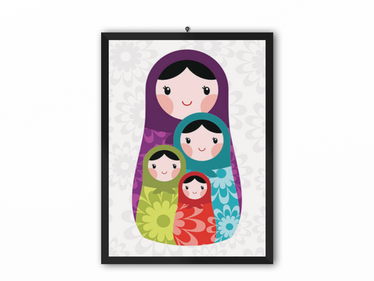 Famille de Poupées Russes: Tableau Exceptionnel