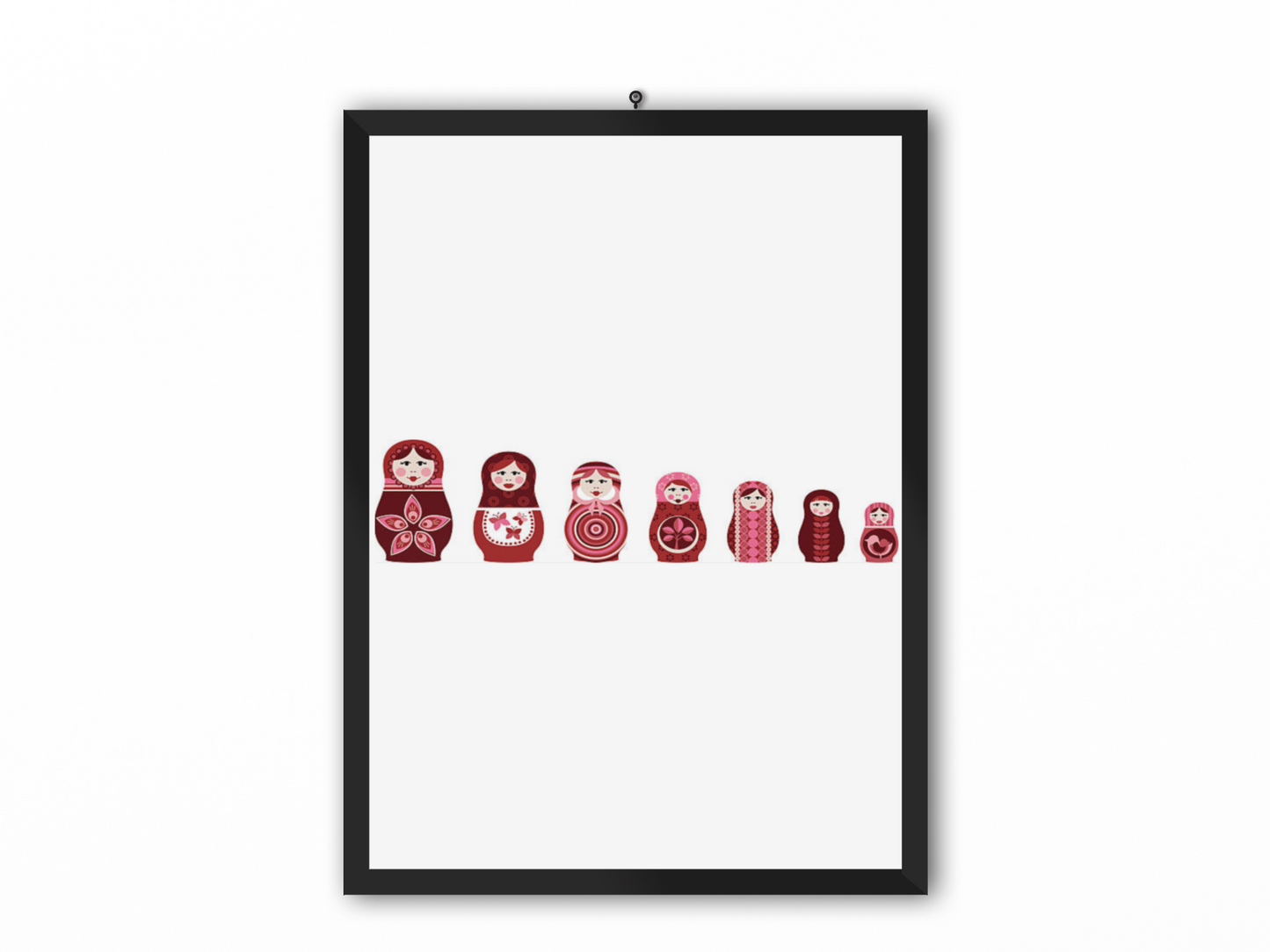 Poupée Russe Rose - Tableau Déco