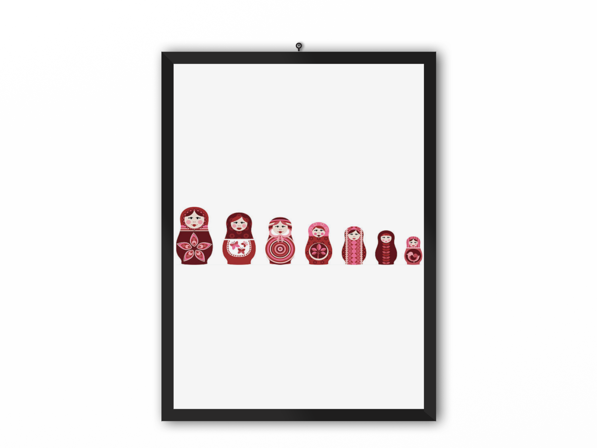 Poupée Russe Rose - Tableau Déco
