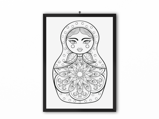 Tableau Poupée Russe Mandala by ZenArt