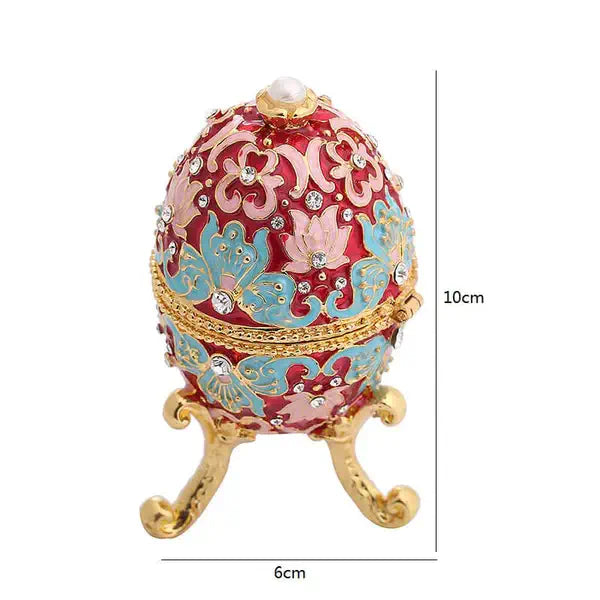 ŒUF DE FABERGÉ RUBIS PRÉCIEUX - RÉPLIQUE DE LUXE