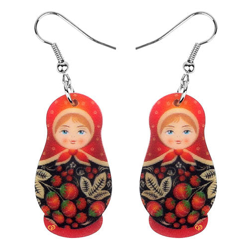 Boucles d'Oreilles Matriochka CATHY - Collection Exclusive
