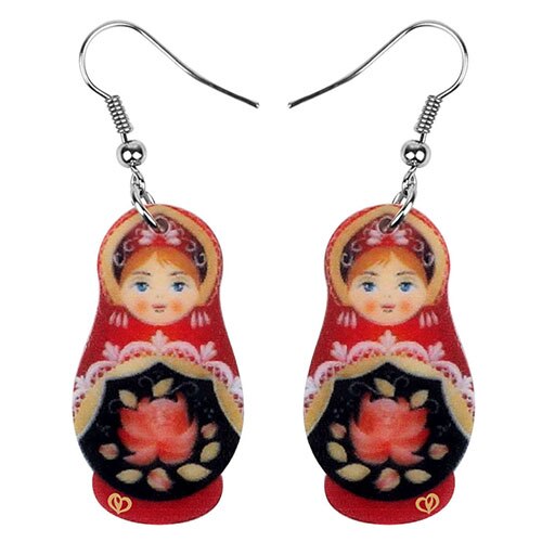 Boucles d'Oreilles Matriochka ROXANE - Édition Limitée