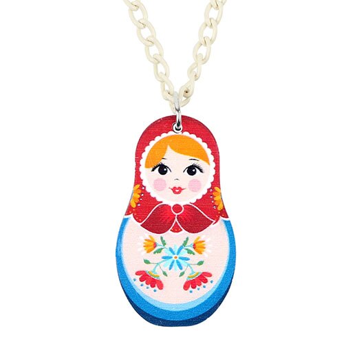Collier Matriochka MARINE - Édition Exclusive